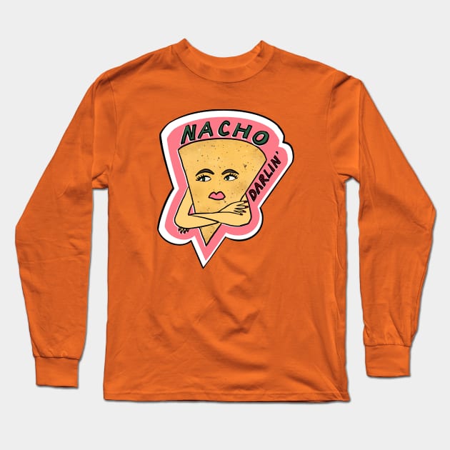 Nacho Darlin' Long Sleeve T-Shirt by Katsillustration